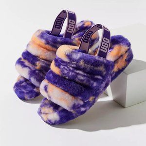 UGG Fluff Yeah Marble Slide Sandal Size 7 NEW